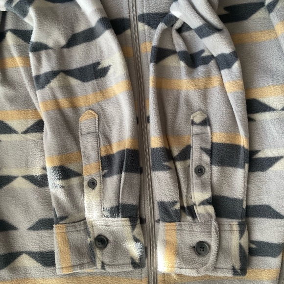 VTG 1946 Quilted Pattern Lined Shirt Jacket Grey Size Medium - Picture 9 of 12